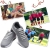 HOMAR Durable Kinder-Sport-Fan Shoelaces Gummi Kinder Elastische Sportlauf Schnürsenkel Flache Schnürsenkel für Sneakers Boots Oxford - White - 7